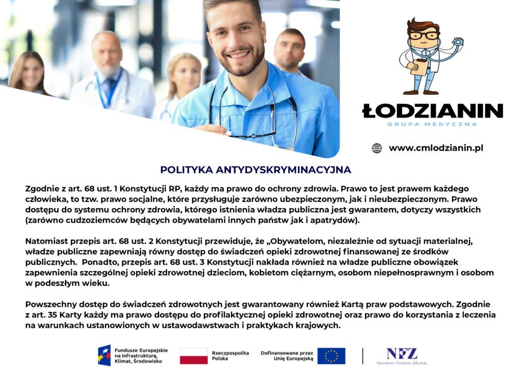 Plakat - polityka antydyskryminacyjna